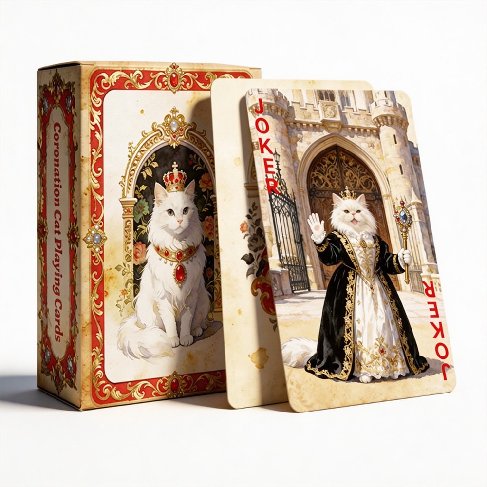 Vintage Collectible Playing Cards - 54 peças de cartas de baralho