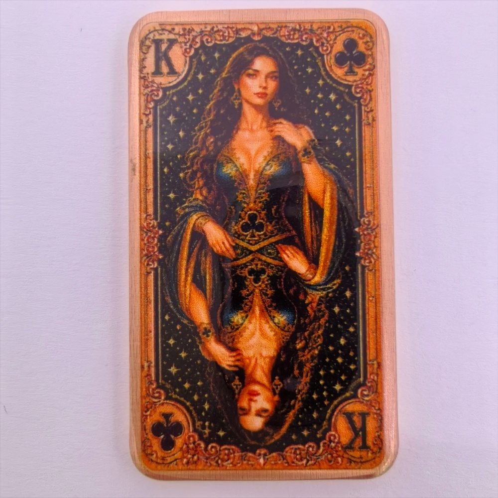 Vintage Collectible Playing Cards - Barra de cobre puro .999 de