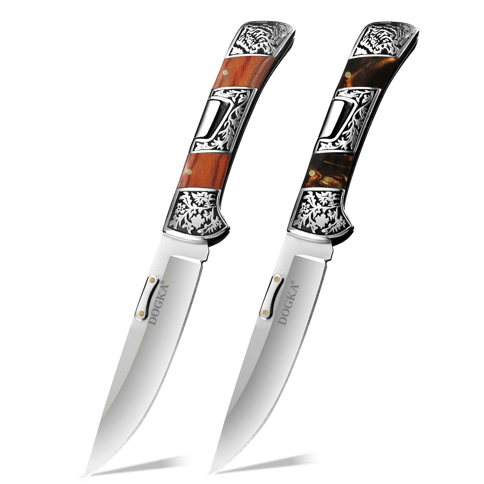 Vintage Collectible Knife - Canivete Dobrável Vintage Gravado com Bolster