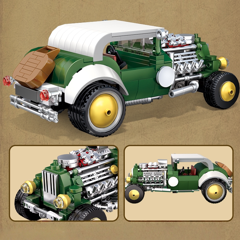 Conjunto de blocos de montar d - Vintage Collectible Cars avaliação e preço