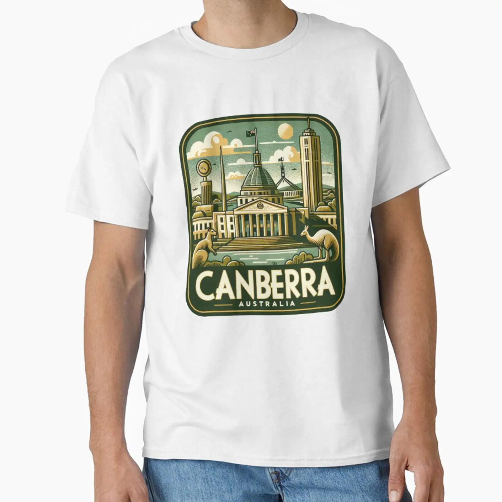 Camiseta Clássica Vintage com  - Canberra Vintage & Collectible Centre Reviews avaliação e preço